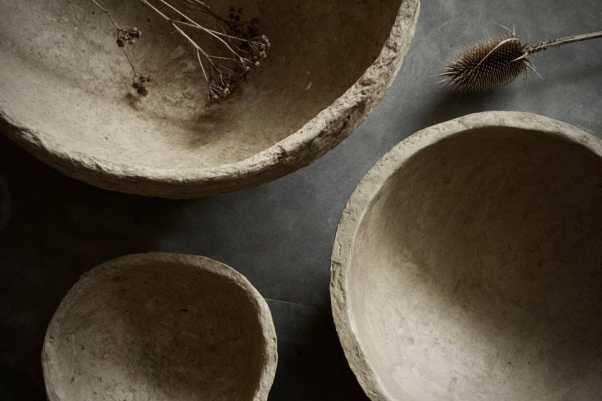 SUSTAIN sculptural bowl, medium sand