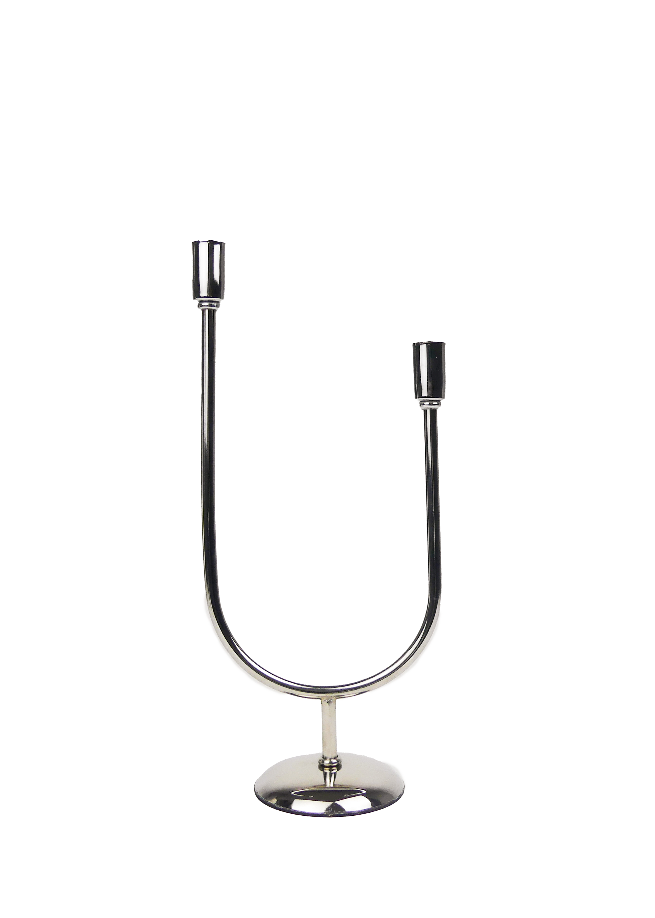 Chrome Double Candle Holder