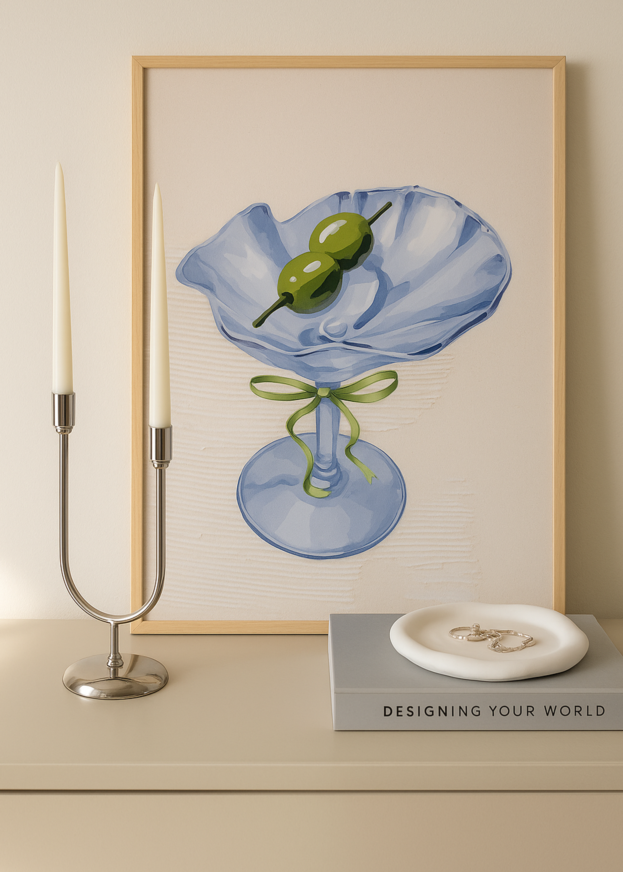 Chrome Double Candle Holder